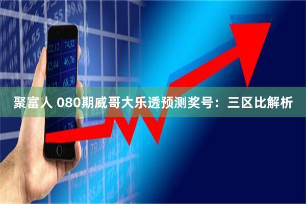 聚富人 080期威哥大乐透预测奖号：三区比解析