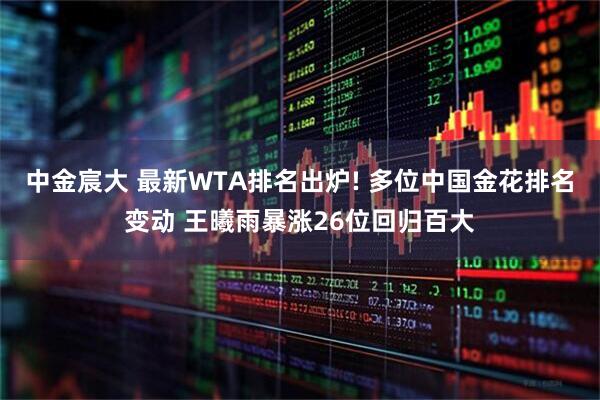 中金宸大 最新WTA排名出炉! 多位中国金花排名变动 王曦雨暴涨26位回归百大